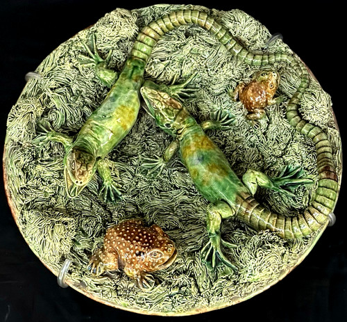 Palissy majolica portuguese - palissy, 9"