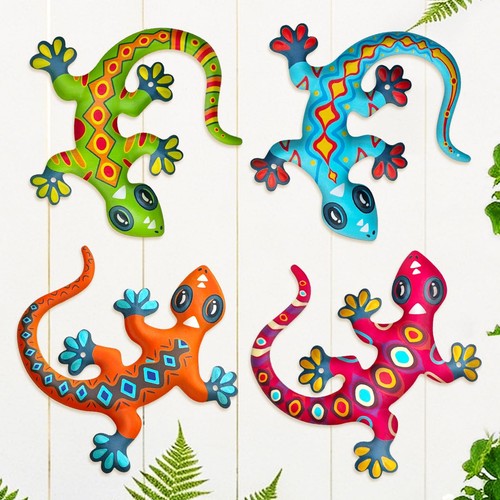 Pack colorful metal gecko - pack,