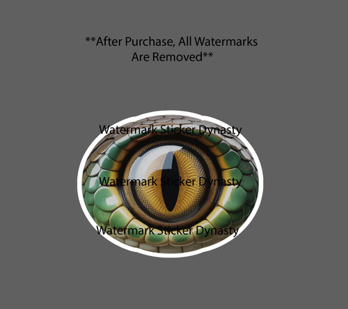 Reptile eye sticker waterproof - sticker,