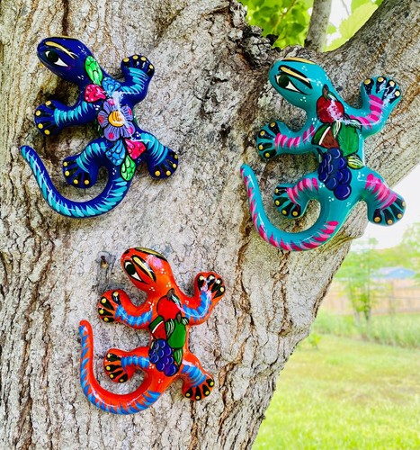 Ceramic pottery lizards - ceramic,